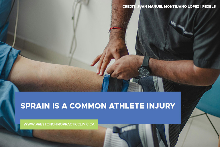 Sprain is a common athlete injury