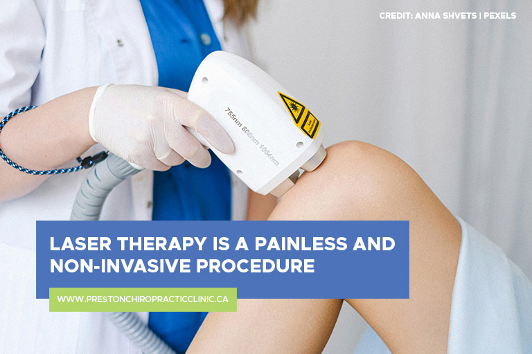 Laser therapy is a painless and non-invasive procedure